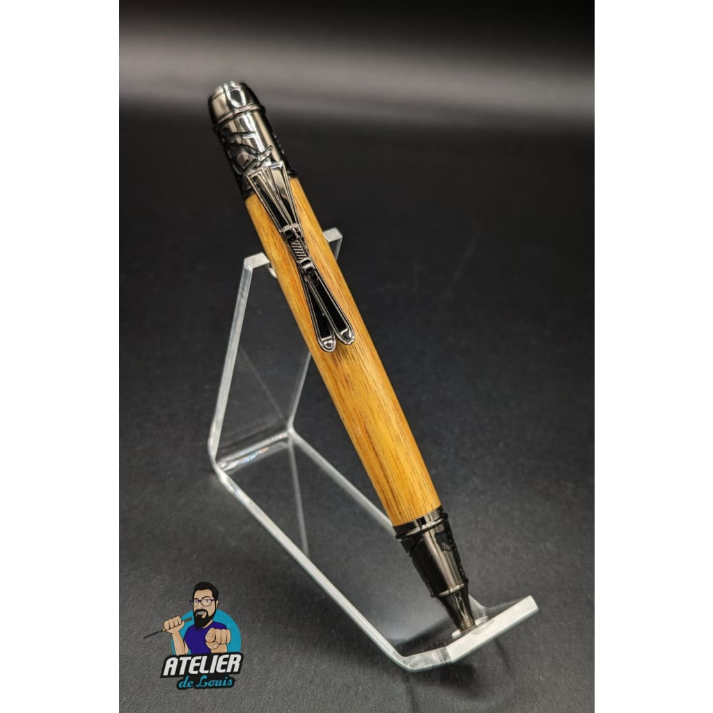Le stylo ski en bois de canaris