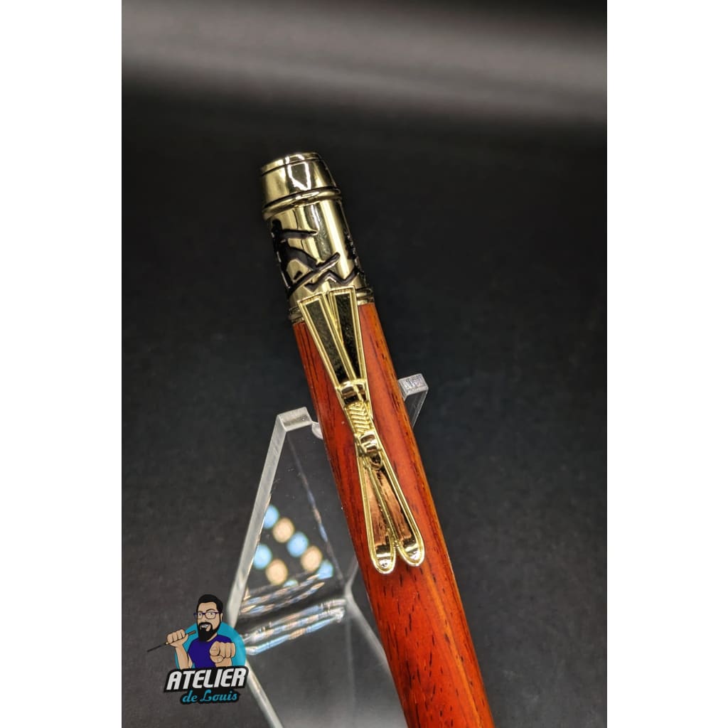 Le stylo ski en cocobolo